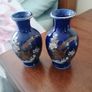 two small blue vases Image 7