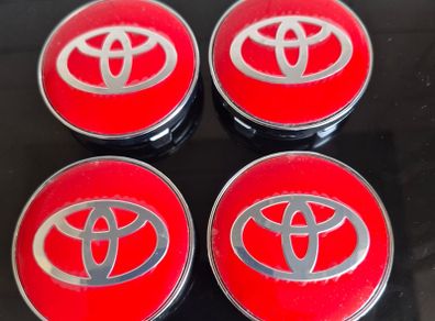 4 x Toyota caps - 60mm (For Aftermarket) FREE POST