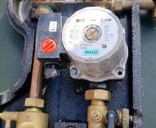 2 solar water panels, pump and expansion vessel