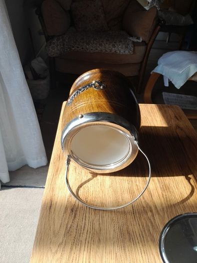 Art Deco Oak Storage Barrells x 2