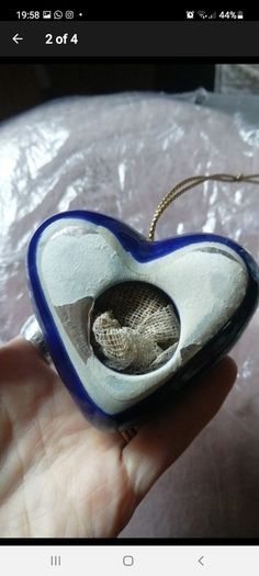 vintage heart shaped pomander