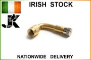 Gold 90 Degree Angle Air Tyre Valve Extension Adaptor For Motorcycle