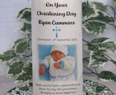 Personalised Christening candle