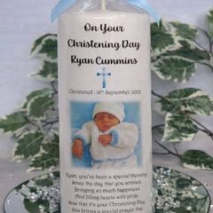 Personalised Christening candle