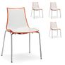 New Two Tone Funky Canteen Chairs assorted Colours Image 4