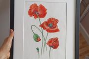 Original poppy painting