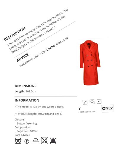 Stunning gorgeous Only ONLPIPER COAT warm boucle cozy dressy formal casual  Bargain PRICE DROPPED