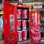 Vintage Retro coca cola can mini fridge Image 7