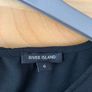 River Island Black & Gold Bell Sleeve Top Image 6