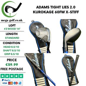 Adams Tight Lies 2.0 #3 Wood 14 Degree / Kurokage 60FW X-Stiff