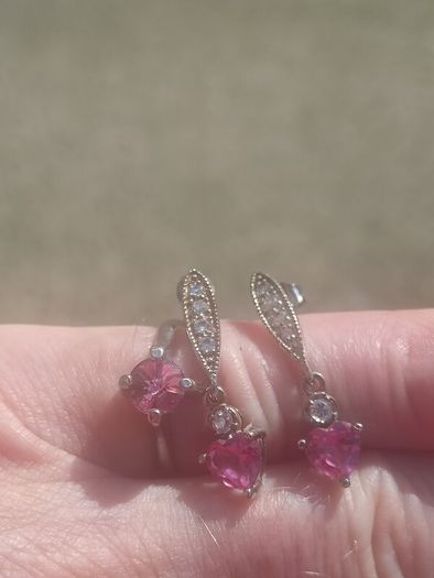Amethyst Sterling Silver Ring and Matching earrings