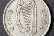 Eire 1942 Half Crown Silver Coin