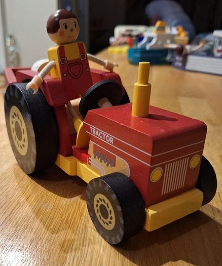 Little Town Wooden Tractor Set