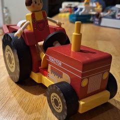 Little Town Wooden Tractor Set