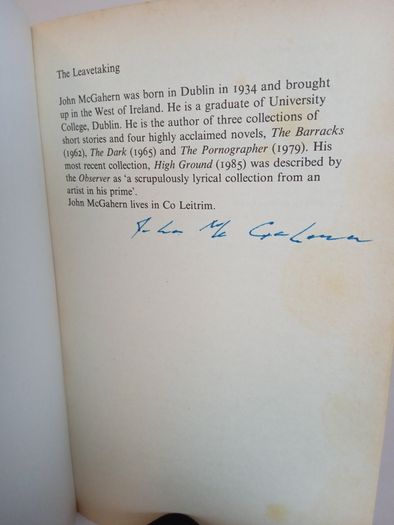 The Leavetaking by John McGahern (Signed by the Author) (PT167)
