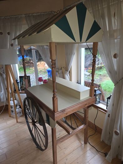 Wooden Candy Cart