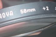 58mm hoya +2 macro filter