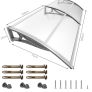 Front Door Canopy Outdoor Awning, Rain Shelter for Back Door, Porch, Patio, Window, 200 x 80 cm Image 2