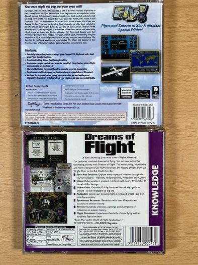 Fly! Piper and Cessna in San Francisco Special Edition & Dreams of Flight-PC CD