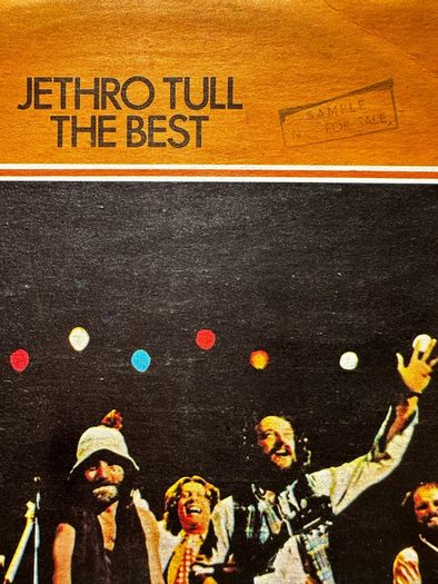 Jethro Tull double album the Best of Live Sample copy not for sale stamped on front sleeve in vg condition