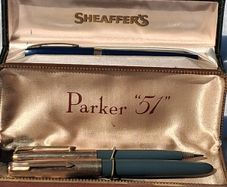 Parker 51 Fountain Pen and Propelling Pencil(Mid Century)