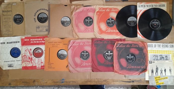 Rock & Roll 78 rpm records.