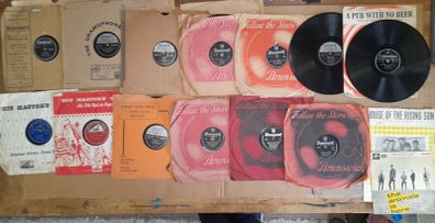 Rock & Roll 78 rpm records.