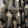Luxury embroidered peacock feather curtains- fully lined, thermal curtains Image 8