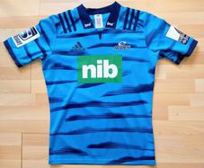 Mint 2018 Auckland Blues Adidas Rugby Jersey Size L