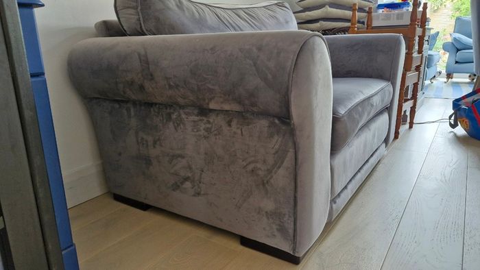2 seater grey sofa