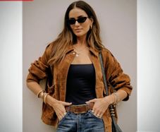 Zara suede bomber jacket