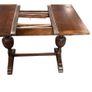 Antique oak  finished extendable table Image 3