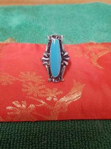 Vintage ring with a blue Stone