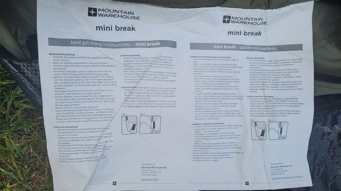 Mini break 4 person tent