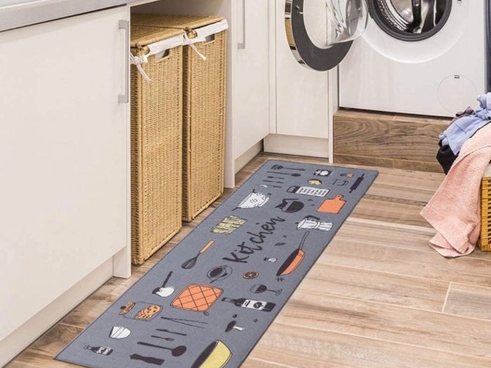 2 Pcs Non-slip Kitchen Mats and Rugs Washable Rubber Backing Doormat Runner Microfiber Rug Set (MULTIPLE DESIGNS, SEE PHOTOS)