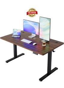 Standing Desk with USB Charging Port, 140 x 80 cm, 4 Preset Height Settings