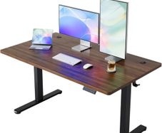 Standing Desk with USB Charging Port, 140 x 80 cm, 4 Preset Height Settings