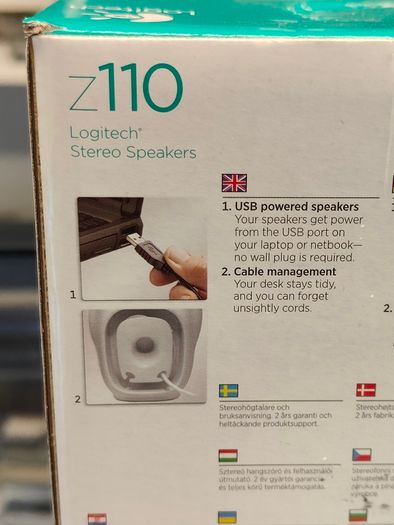 Logitech Stereo Speaker Z110 (Brand New)