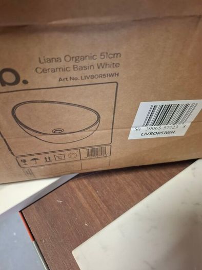 Hib Liana organic 51 countertop basin