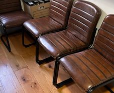 leather chair kitchen x 4