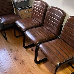 leather chair kitchen x 4
