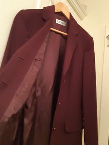 Burgundy / Plum Blazer 10/12 Tailored