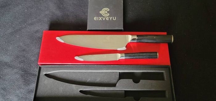 Premium EIXVEYU Professional Knife Set - 2 Pieces - Brand New
