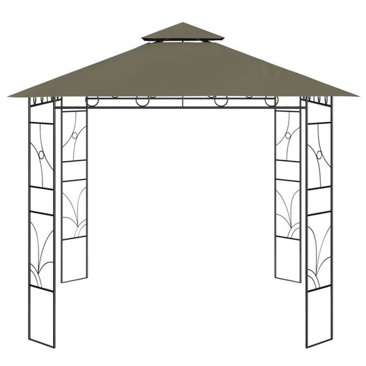 Gazebo 3x3x2.7 m Taupe 160 g/m Sq