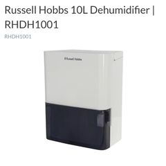 Russell Hobbs 10L Dehumidifier | RHDH1001