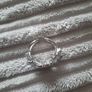 silvertone heart ring Image 3