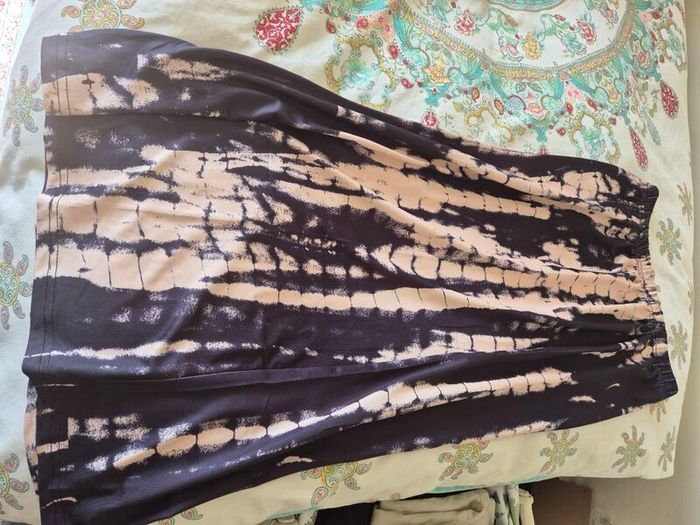 SKIRT black and cream