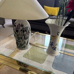 Judy Greene handthrown lamp and vase
