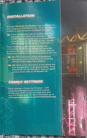 LEGO Batman The Videogame PC DVD Complete in Box