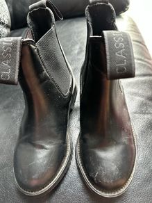 Rhinegold Classic kids leather boots 12C